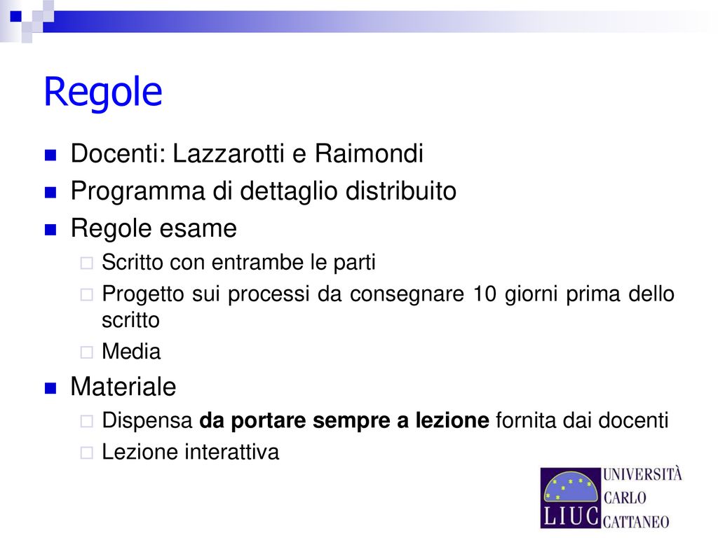 Gestione E Controllo Dei Processi Aziendali Ppt Scaricare